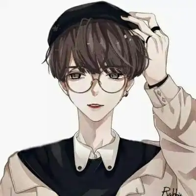 眼镜男头像卡通男生戴眼镜的微信头像图片
