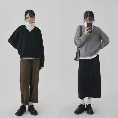值得参考的韩系欧尼秋冬穿搭,上身低调显气质,做个高冷女孩
