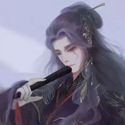 帅气冷漠男生漫画头像古风系列图片
