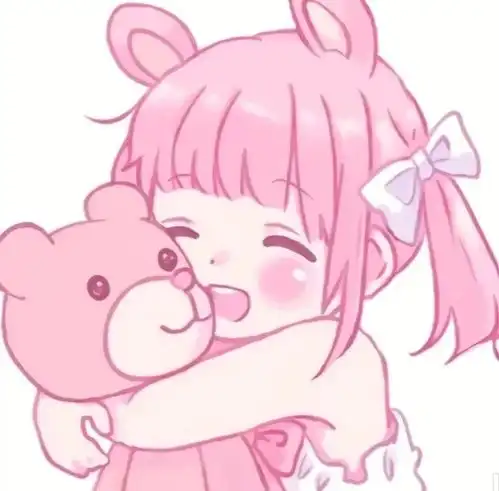 ins软萌粉色系动漫女头
