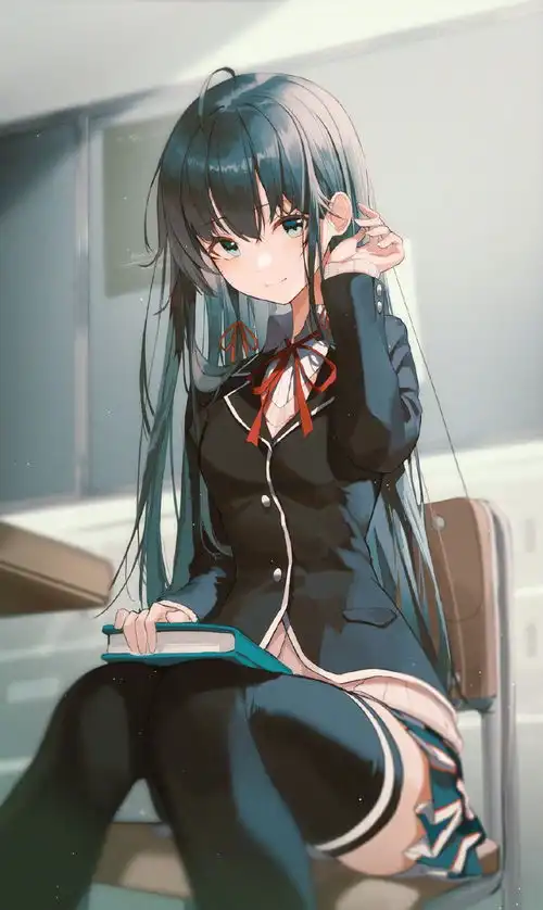 日系小清新的女团人物插画,浓浓二次元画风迎面吹来

