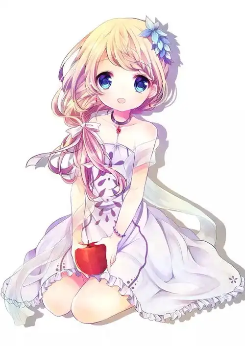 可爱的日系少女插画
