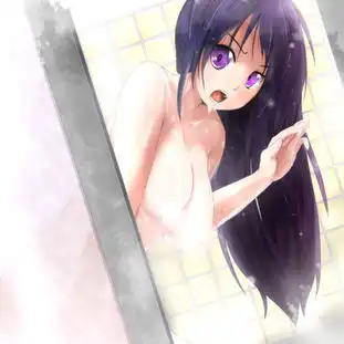 萌系动漫蒸汽时代入浴中的二次元少女
