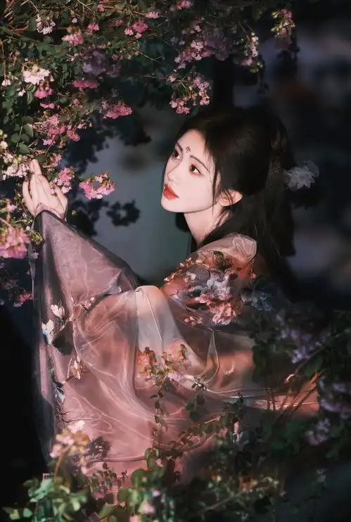 鞠婧祎扮演嫦娥仙子穿汉服戴簪花妩媚动人
