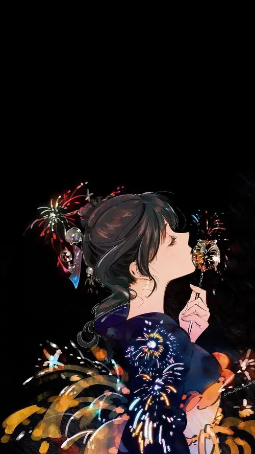 有没有不压抑的黑色系壁纸啊
