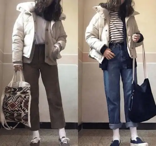 18套温暖秋冬韩系穿搭风格,不显臃肿的冬季超保暖叠穿法
