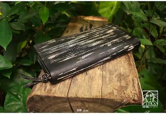 i3diy的相册伽蓝手工钱包黑哥特系列长款拉链
