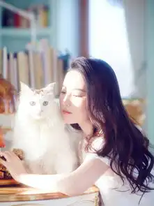 狐界猫界的友好会面刘亦菲暖阳下慵懒撸猫
