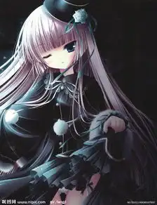 求一张黑发的动漫少女图,衣服要紫色的,最好哥特式
