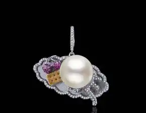 baobaowanfinejewelry手工镶嵌宝石甜品系列拥着一份不会融化的甜蜜
