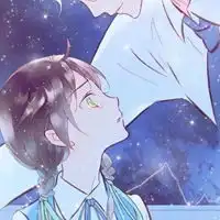 蓝色治愈系情侣头像动漫治愈系蓝色情头一对
