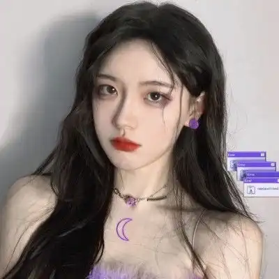 ins招挑花的女生头像
