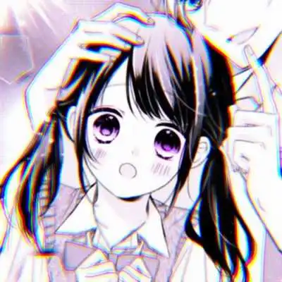 动漫爱人冷艳黑白头像
