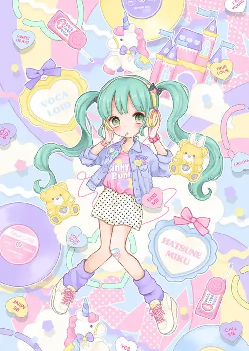 插画手绘二次元美女动漫萌壁纸
