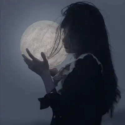 女生头像黑色系列
