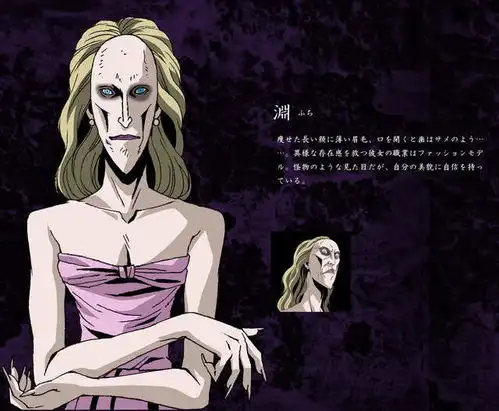 伊藤润二最恐怖的女角色之一,动画版还好,漫画版太吓人
