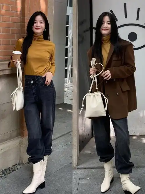 简约时尚的韩系穿搭,气质这块没输过,诠释温柔知性美
