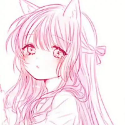 可爱少女心头像粉色精选韩系二次元软萌头像
