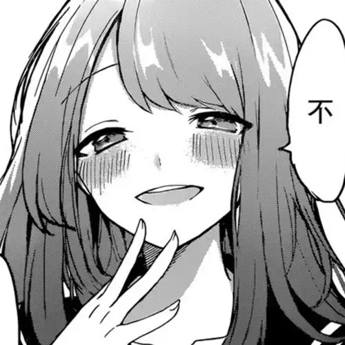 不一样的黑白漫画女头
