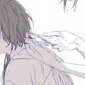 二次元动漫插图男头
