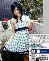 ps调色教程给阳台上的美女艺术照调出黄褐韩系色6
