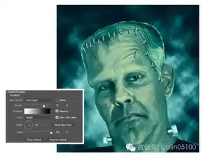 丧尸效果,恶搞合成科学怪人效果教程
