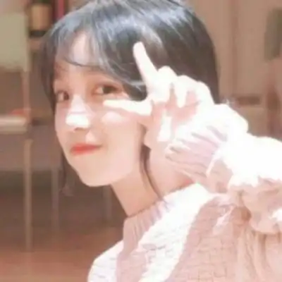 粉色控韩系少女头像2020新款高清真人软妹头像
