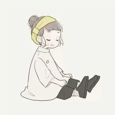 萌系卡通情侣头像一男一女
