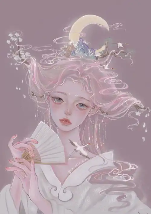 冷淡厌世风仙女,你喜欢这种画风吗
