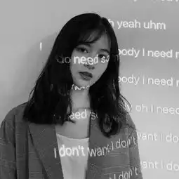 黑白女生头像高清沉寂的心
