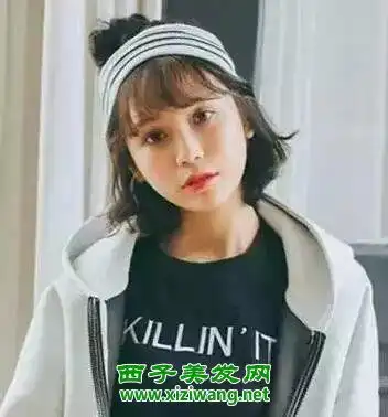 韩国女生二次元短发发型不但好看还要另类

