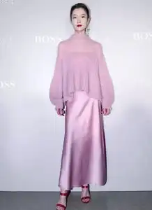明星杜鹃女神只有禁欲系泡泡袖让她秒变软萌小仙女
