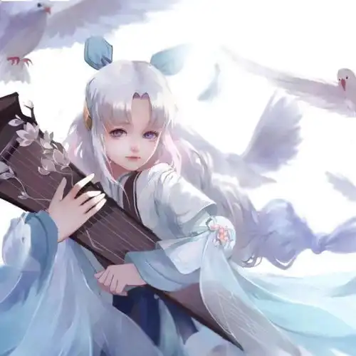女生动漫头像笑着说起
