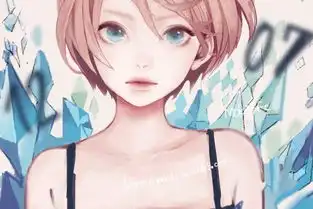 萌系少女手绘插画二次元美女
