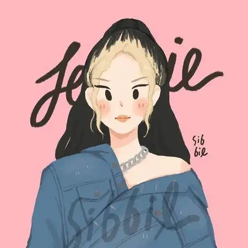适合做头像的可爱女生插画,其实也可以自己动手试试哦
