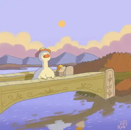 治愈系插画背景图只要活着一定会遇上好事的

